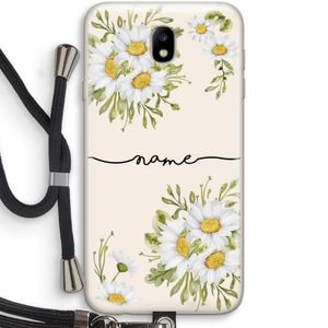 Daisies: Samsung Galaxy J7 (2017) Transparant Hoesje met koord