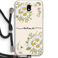 Daisies: Samsung Galaxy J7 (2017) Transparant Hoesje met koord