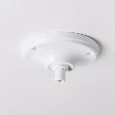 Witte porselein plafondkap 1 uitgang 10 cm rond