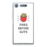 Fries before guys: Sony Xperia XZ1 Transparant Hoesje