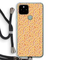 Camouflage: Pixel 5 Transparant Hoesje met koord
