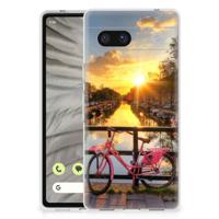 Google Pixel 7A | Silliconen Back Cover | Amsterdamse Grachten Google Pixel 7A | Silliconen Back Cover | Amsterdamse Grachten