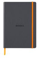 Notitieboek rhodia a5 lijn 80 vel 90gr titanium