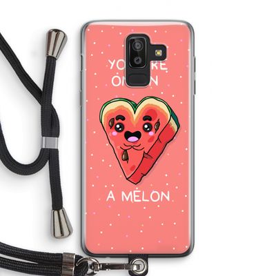 One In A Melon: Samsung Galaxy J8 (2018) Transparant Hoesje met koord