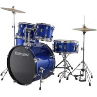 Ludwig LC19019 Accent Fuse Blue Foil 5-delig drumstel inclusief hardware en bekkens - thumbnail