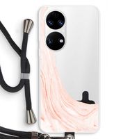 Peach bath: Huawei P50 Transparant Hoesje met koord