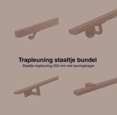 Trapleuning staaltjes bundel brons - per stuk
