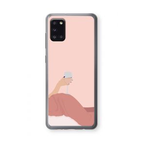 Wine: Samsung Galaxy A31 Transparant Hoesje