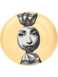 Fornasetti assiette imprimée Sweet Wrapper Face