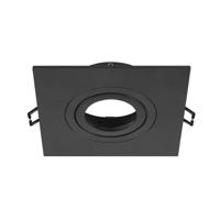 SLV InbouwringNew Tria 75 XL vierkant zwart - zonder fitting - 1007635