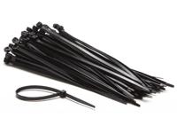 Set met nylon kabelbinders 4.6 x 200 mm zwart (100 st.) - Velleman