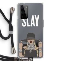 Slay All Day: OnePlus 9 Pro Transparant Hoesje met koord