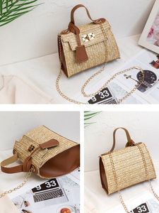 Urban Casual Straw Woven Messenger Bag Women's Handbag Vacation Daily