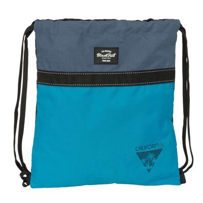 Rugtas met Koordjes BlackFit8 California Blauw Zwart 35 x 40 x 1 cm