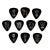 D&apos;Addario 1CBK6-10JS Joe Satriani plectrums zwart heavy (10 st)