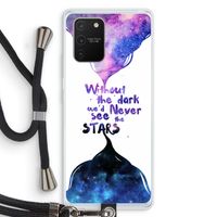 Stars quote: Samsung Galaxy S10 Lite Transparant Hoesje met koord