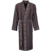 Cawö Cawö Heren Kimono Badjas extra licht 2508 - Tabak 48