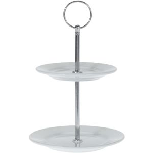 Porseleinen etagere 2-laags 21 cm