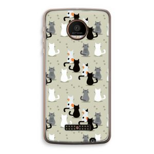 Katten: Motorola Moto Z Force Transparant Hoesje