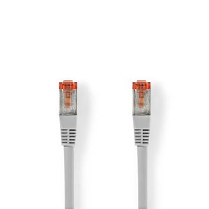 Nedis CAT6-kabel | RJ45 Male naar RJ45 Male | S/FTP | 10 m | Grijs | 1 stuks - CCGB85221GY100 CCGB85221GY100