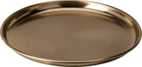 Decoratiebord ijzer rond 28x2.5cm goud