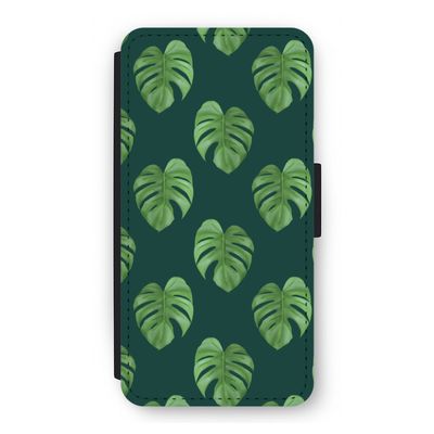 Monstera leaves: iPhone 12 Pro Flip Hoesje