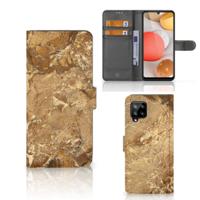 Samsung Galaxy A42 5G | Bookcase | Marmer Creme