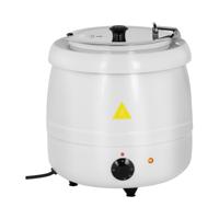 Soepketel - 10 L - staal - wit gecoat