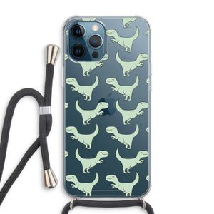 Dinos: iPhone 12 Pro Max Transparant Hoesje met koord