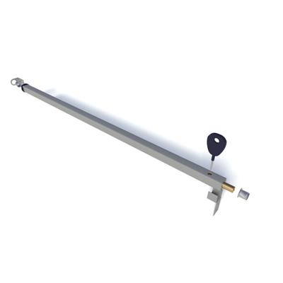 SecuBar schuifpui- en schuifraambeveiliging Basic - Silverline RAL9006 - 143 cm - 2010.380.03