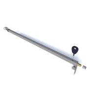SecuBar schuifpui- en schuifraambeveiliging Basic - Silverline RAL9006 - 143 cm - 2010.380.03
