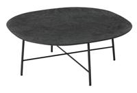 DTP Home Semi Ronde Salontafel Soho Betonlook, 90cm - Zwart - Ovaal