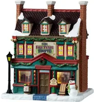 Lemax the five pence shoppe verlicht kersthuisje Caddington Village 2025