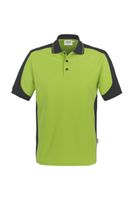 Hakro 839 Polo shirt Contrast MIKRALINAR® - Kiwi/Anthracite - XS