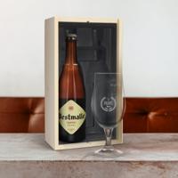 Bierpakket met gegraveerd glas - Westmalle Tripel