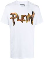 Philipp Plein t-shirt à logo orné de cristaux - Blanc