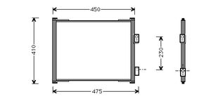 Airco condensor 18005262