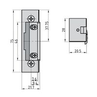Basi 9200-0010 Elektrische deuropener met ontgrendeling - thumbnail