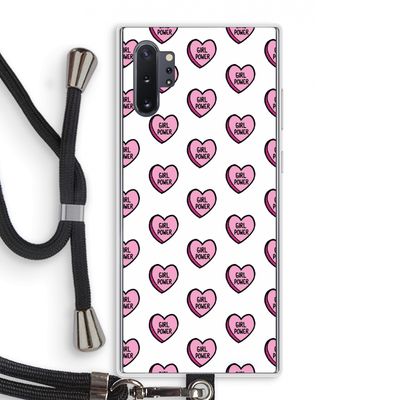 GIRL POWER: Samsung Galaxy Note 10 Plus Transparant Hoesje met koord