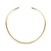 14K Geelgouden Spang Collier met Ovalen Buis - Stijlvol en Tijdloos