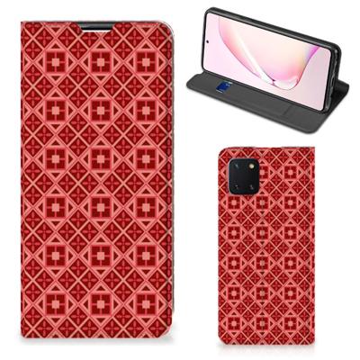 Samsung Galaxy Note 10 Lite | Hoesje met Magneet | Batik Rood
