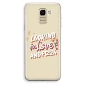 Pizza is the answer: Samsung Galaxy J6 (2018) Transparant Hoesje