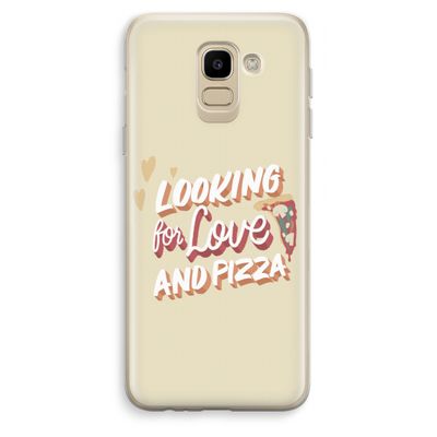 Pizza is the answer: Samsung Galaxy J6 (2018) Transparant Hoesje