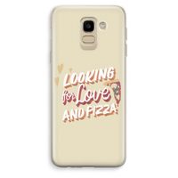 Pizza is the answer: Samsung Galaxy J6 (2018) Transparant Hoesje