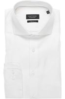 Hatico Regular Fit Overhemd wit, Effen - thumbnail