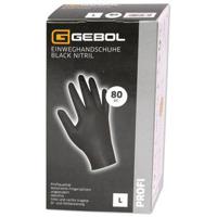 Gebol Gebol handschoenen nitril maat M zwart (80 stuks)