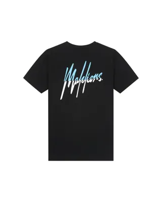 Malelions Junior Split T-shirt Kids Zwart/Blauw - Maat 164 - Kleur: ZwartBlauw | Soccerfanshop