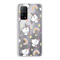 Rainbow Unicorn: Xiaomi Mi 10T 5G Transparant Hoesje