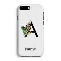 Charcoal Flora: iPhone 8 Plus Volledig Geprint Hoesje