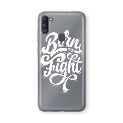 Born to Fight: Samsung Galaxy A11 Transparant Hoesje
